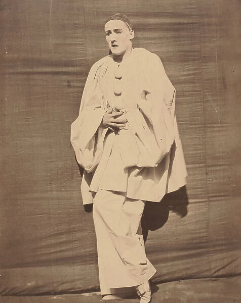 Pierrot in pain, ca. 1854-55. Creator: Nadar