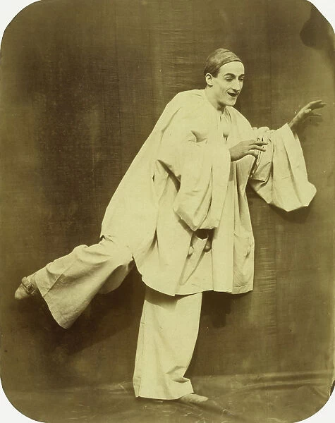 Pierrot Running, 1854-55. Creator: Nadar