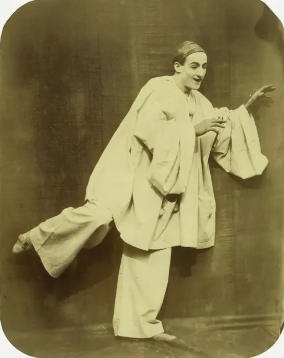Framed Print : Pierrot Running, 1854-55. Creator: Nadar Framed Print : Pierrot Running, 1854-55. Creator: Nadar