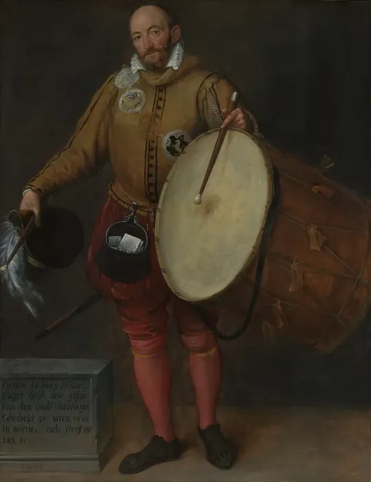 Framed Print : Pierson la Hues, Drummer and Page of the Old Archers Guild, 1581. Creator: Gillis Coignet I Framed Print : Pierson la Hues, Drummer and Page of the Old Archers Guild, 1581. Creator: Gillis Coignet I