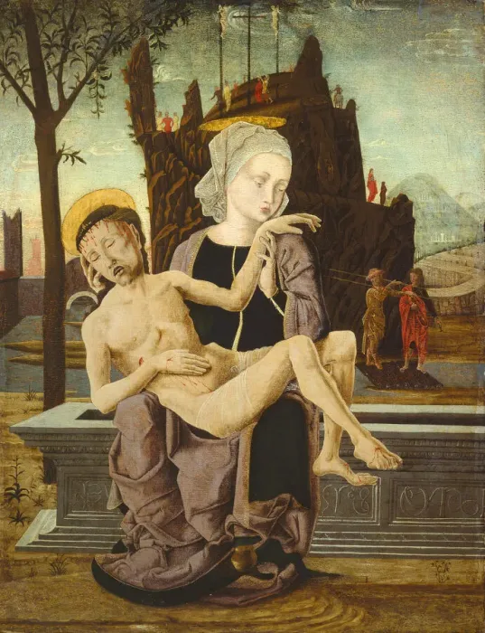 Framed Print : Pieta, 1475 / 1500. Creator: Unknown Framed Print : Pieta, 1475 / 1500. Creator: Unknown