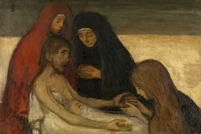 Framed Print : Pieta, 1909. Creator: Jakob Smits Framed Print : Pieta, 1909. Creator: Jakob Smits