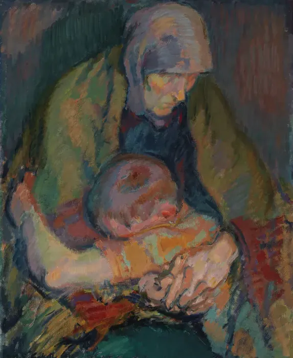 Framed Print : Pietà, 1916. Creator: Magnus Enckell Framed Print : Pietà, 1916. Creator: Magnus Enckell