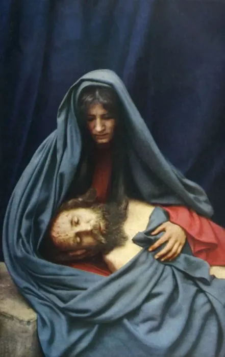 Framed Print : Pieta, 1922. Creator: Henry Traut Framed Print : Pieta, 1922. Creator: Henry Traut