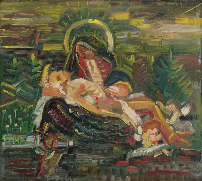 Framed Print : Pieta, 1939-1940. Creator: Arnold Peter Weisz-Kubincan Framed Print : Pieta, 1939-1940. Creator: Arnold Peter Weisz-Kubincan