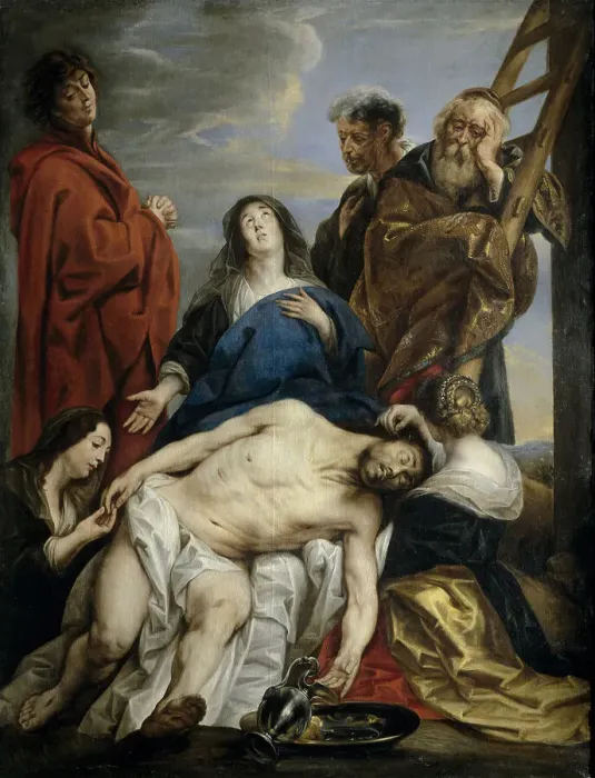 Framed Print : Pieta. Artist: Jordaens, Jacob (1593-1678) Framed Print : Pieta. Artist: Jordaens, Jacob (1593-1678)