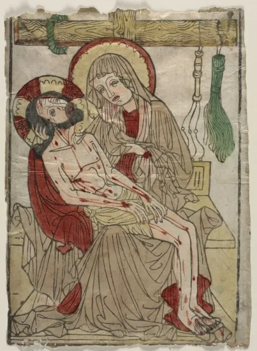 Framed Print : Pieta, c. 1460. Creator: Unknown Framed Print : Pieta, c. 1460. Creator: Unknown