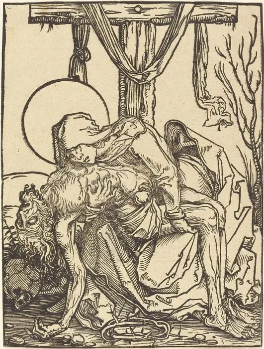 Framed Print : Pietà. Creator: Hans Weiditz Framed Print : Pietà. Creator: Hans Weiditz