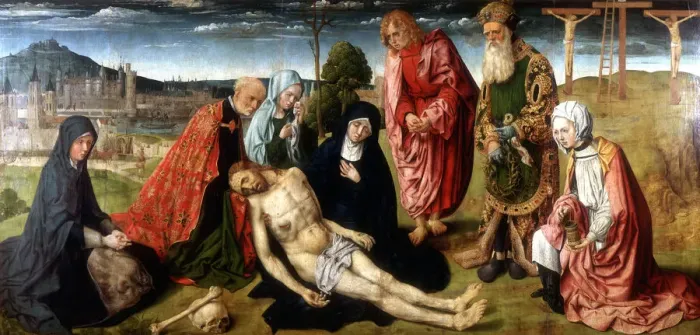 Framed Print : Pieta of Saint-Germain-des-Pres, c1500 Framed Print : Pieta of Saint-Germain-des-Pres, c1500