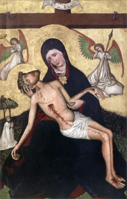 Framed Print : Pieta from Tubadzin, c1450 Framed Print : Pieta from Tubadzin, c1450