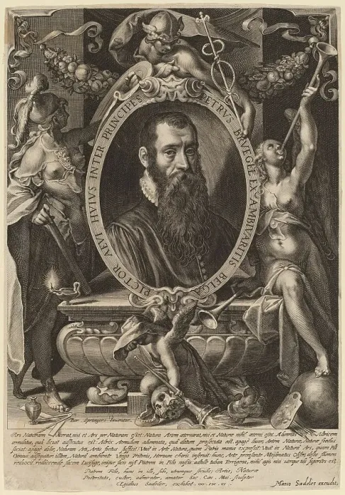 Framed Print : Pieter Brueghel, the Younger, 1606. Creator: Aegidius Sadeler II Framed Print : Pieter Brueghel, the Younger, 1606. Creator: Aegidius Sadeler II