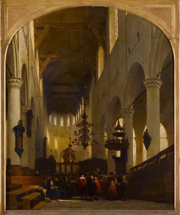 Framed Print : The Pieterskerk in Leiden, 1868. Artist: Bosboom, Johannes (1817-1891) Framed Print : The Pieterskerk in Leiden, 1868. Artist: Bosboom, Johannes (1817-1891)