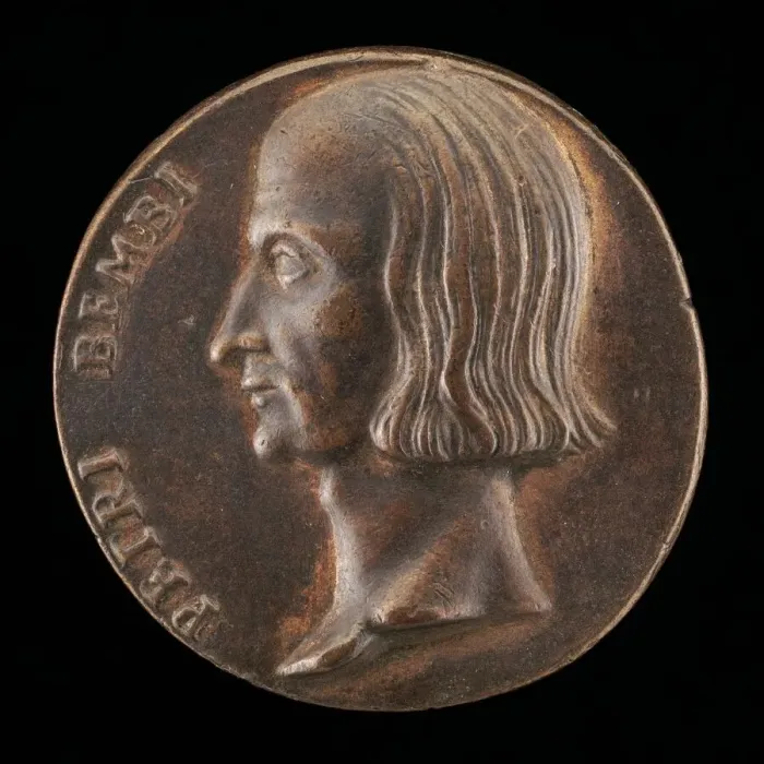 Framed Print : Pietro Bembo, 1470-1547, Cardinal 1538 [obverse], probably 1532. Creator: Valerio Belli