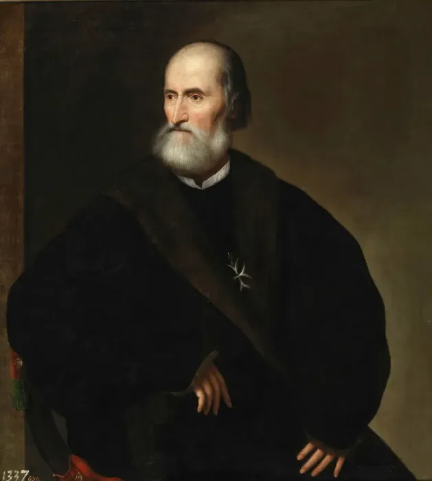 Framed Print : Pietro Bembo as prior of the Knights Hospitaller, ca 1537. Creator: Anonymous Framed Print : Pietro Bembo as prior of the Knights Hospitaller, ca 1537. Creator: Anonymous