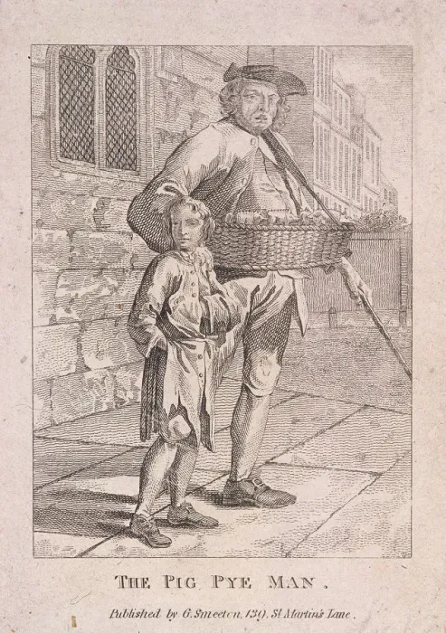 Framed Print : Pig pie seller, c1820 Framed Print : Pig pie seller, c1820