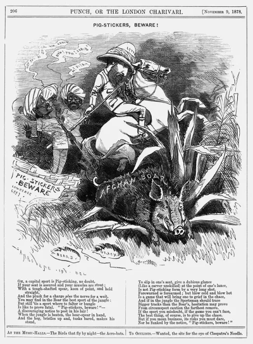 Framed Print : Pig-stickers, Beware!, 1878 Framed Print : Pig-stickers, Beware!, 1878