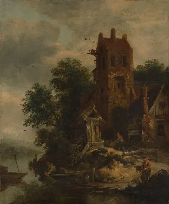 Framed Print : The Pigeon House. Creator: Roelof van Vries Framed Print : The Pigeon House. Creator: Roelof van Vries