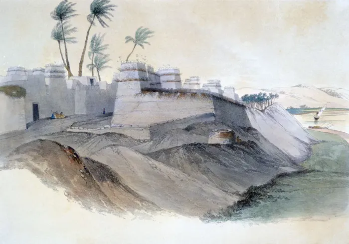 Framed Print : Pigeon Houses at Ekhmim, 19th century. Artist: Lord Wharncliffe Framed Print : Pigeon Houses at Ekhmim, 19th century. Artist: Lord Wharncliffe