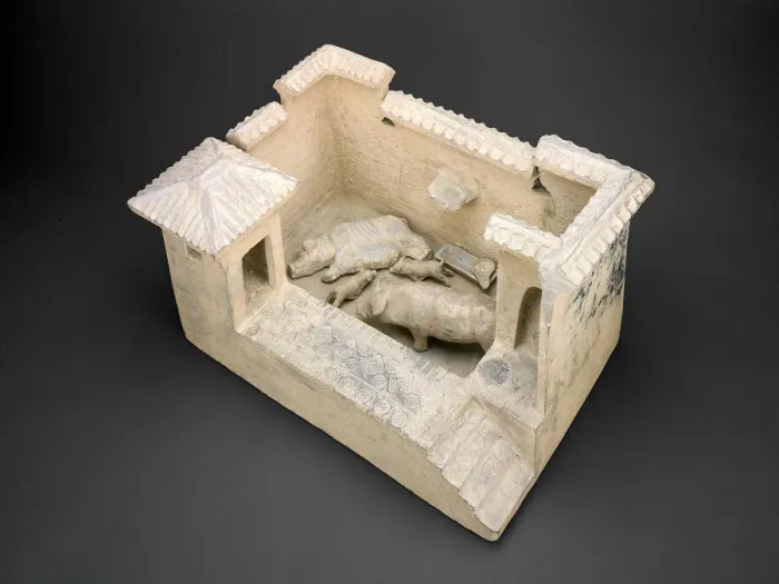Framed Print : Pigsty and Latrines, Han dynasty (206 B. C. -A. D. 220), 1st century B. C. / A. D Framed Print : Pigsty and Latrines, Han dynasty (206 B. C. -A. D. 220), 1st century B. C. / A. D