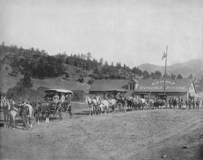 Framed Print : Pikes Peak (Col. ) Toll Road, c1897. Creator: Unknown Framed Print : Pikes Peak (Col. ) Toll Road, c1897. Creator: Unknown
