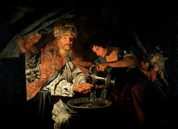 Framed Print : Pilate Washing his Hands, c. 1650 Framed Print : Pilate Washing his Hands, c. 1650
