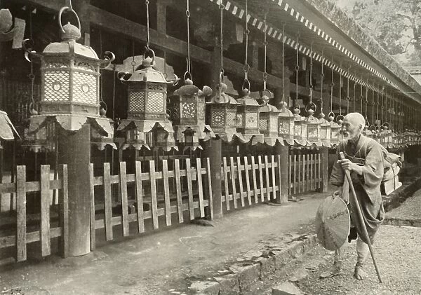 On a Pilgrimage to Nara, 1910. Creator: Herbert Ponting