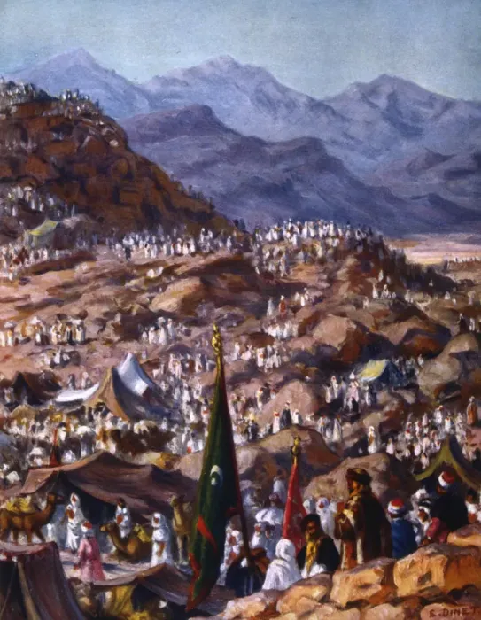 Framed Print : Pilgrims, 1918. Artist: Etienne Dinet Framed Print : Pilgrims, 1918. Artist: Etienne Dinet