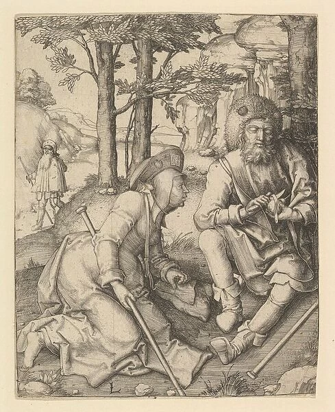 The Pilgrims, ca. 1508. Creator: Lucas van Leyden