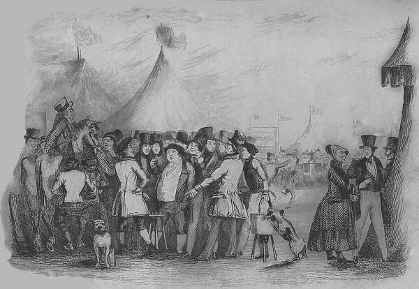 Pilgrims of Hampton Races, c1839. Artist: Pierce Egan the Elder