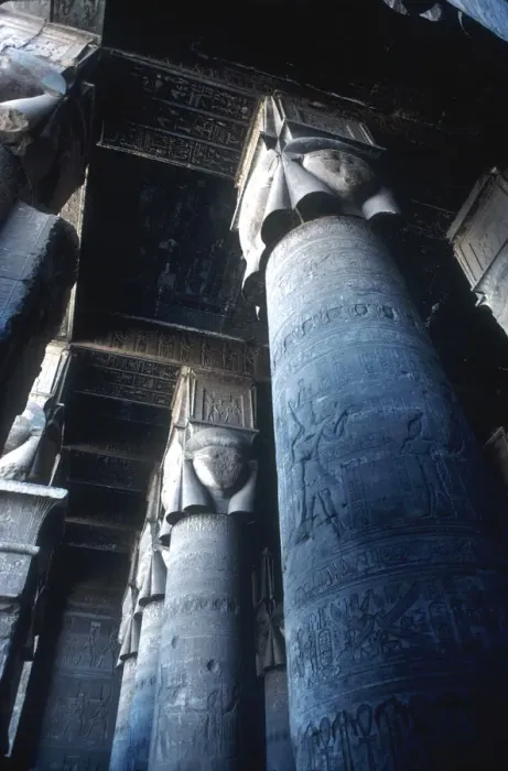 Framed Print : Detail of pillar, Temple of Hathor, Dendera, Egypt, c125 BC-c60 AD Framed Print : Detail of pillar, Temple of Hathor, Dendera, Egypt, c125 BC-c60 AD