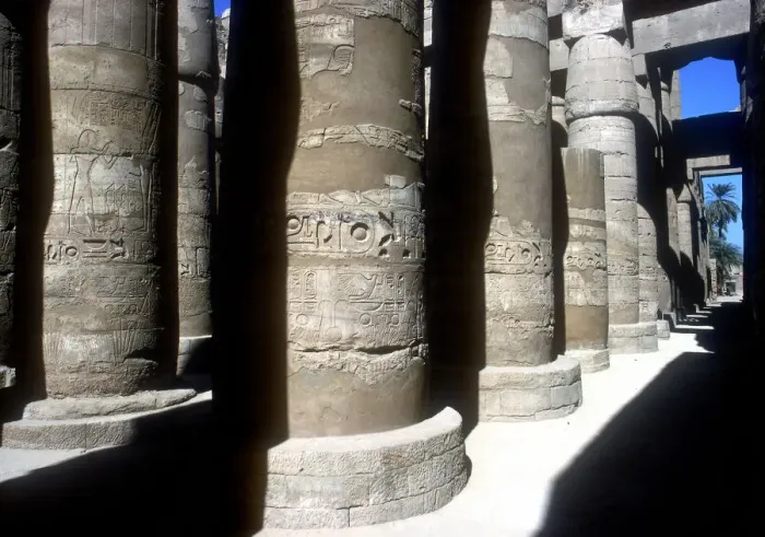 Framed Print : Pillars in the Great Hypostyle Hall, Temple of Amun, Karnak, Egypt, 14th-13th century BC Framed Print : Pillars in the Great Hypostyle Hall, Temple of Amun, Karnak, Egypt, 14th-13th century BC