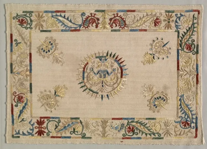 Framed Print : Pillow Cover, 1600s - 1700s. Creator: Unknown Framed Print : Pillow Cover, 1600s - 1700s. Creator: Unknown