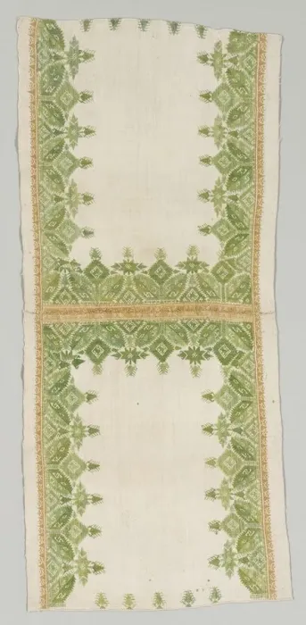 Framed Print : Pillow Cover, 1700s. Creator: Unknown Framed Print : Pillow Cover, 1700s. Creator: Unknown