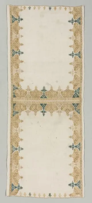 Framed Print : Pillow Cover, 1700s. Creator: Unknown Framed Print : Pillow Cover, 1700s. Creator: Unknown