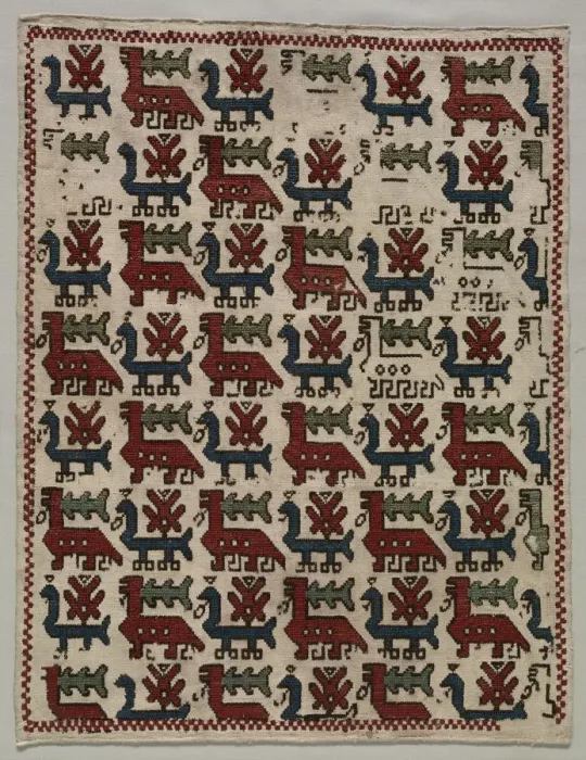 Framed Print : Pillow Cover, 1800s. Creator: Unknown Framed Print : Pillow Cover, 1800s. Creator: Unknown
