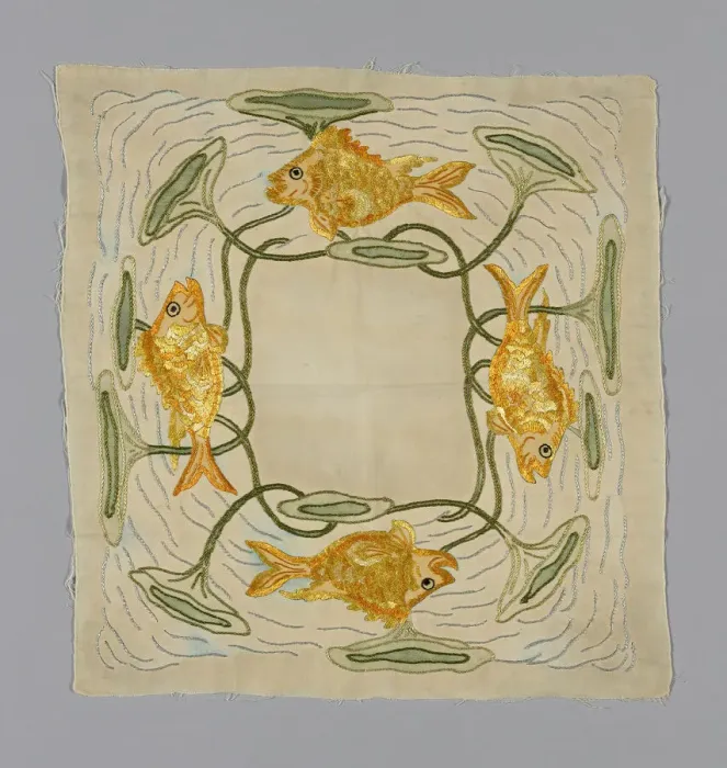 Framed Print : Pillow Cover, England, c. 1890. Creator: Unknown Framed Print : Pillow Cover, England, c. 1890. Creator: Unknown
