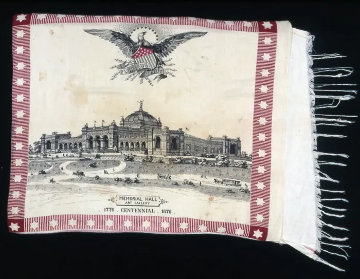 Framed Print : Pillow Cover (Furnishing Fabric), United States, 1876 / 80. Creator: Unknown Framed Print : Pillow Cover (Furnishing Fabric), United States, 1876 / 80. Creator: Unknown