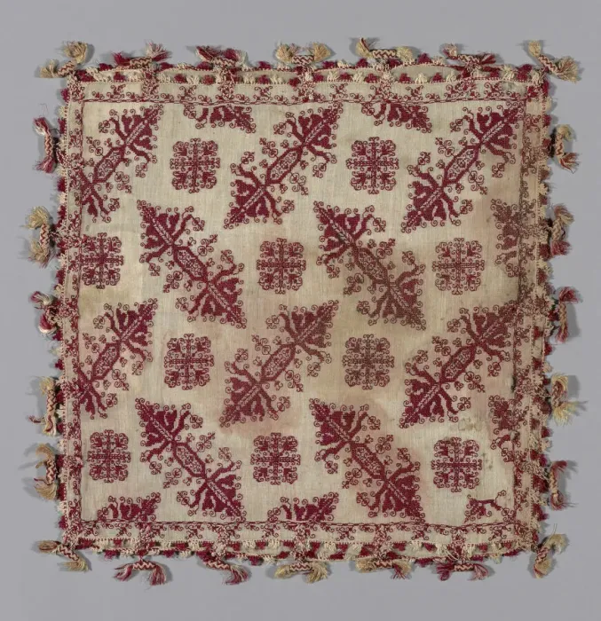 Framed Print : Pillow Cover, Italy, 17th century. Creator: Unknown Framed Print : Pillow Cover, Italy, 17th century. Creator: Unknown