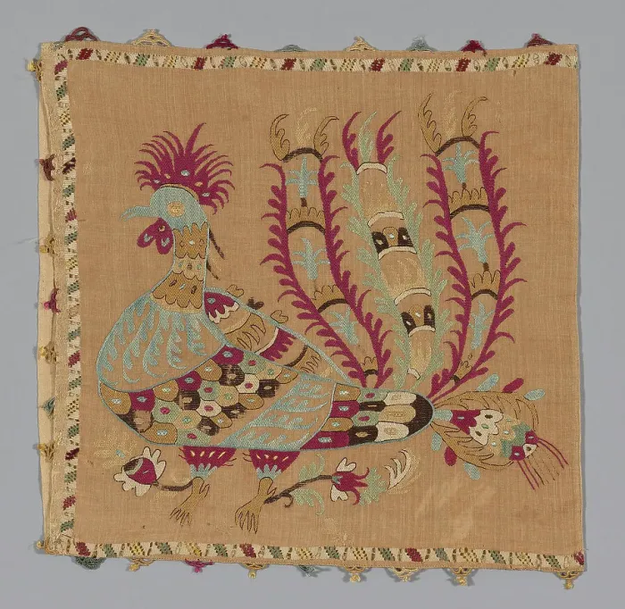 Framed Print : Pillow Cover, Skíros, 17th century. Creator: Unknown Framed Print : Pillow Cover, Skíros, 17th century. Creator: Unknown