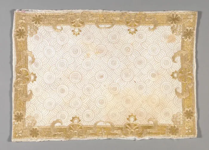 Framed Print : Pillow Sham, England, c. 1720. Creator: Unknown Framed Print : Pillow Sham, England, c. 1720. Creator: Unknown