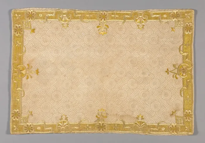 Framed Print : Pillow Sham, England, c. 1720. Creator: Unknown Framed Print : Pillow Sham, England, c. 1720. Creator: Unknown