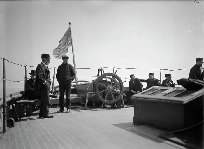 Framed Print : Pilots awaiting their turn, c1903. Creator: Unknown Framed Print : Pilots awaiting their turn, c1903. Creator: Unknown
