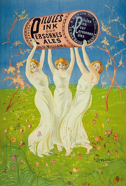 Pilules Pink pour Personnes Pales, 1910. Creator: Cappiello, Leonetto (1875-1942)