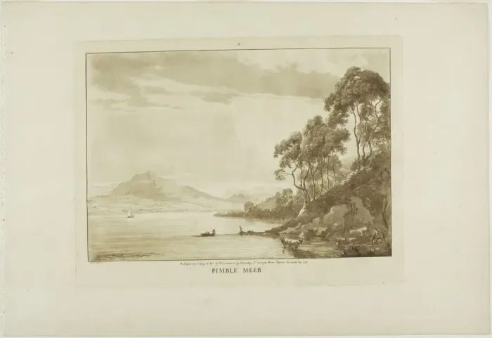 Framed Print : Pimble Meer, 1776. Creator: Paul Sandby Framed Print : Pimble Meer, 1776. Creator: Paul Sandby