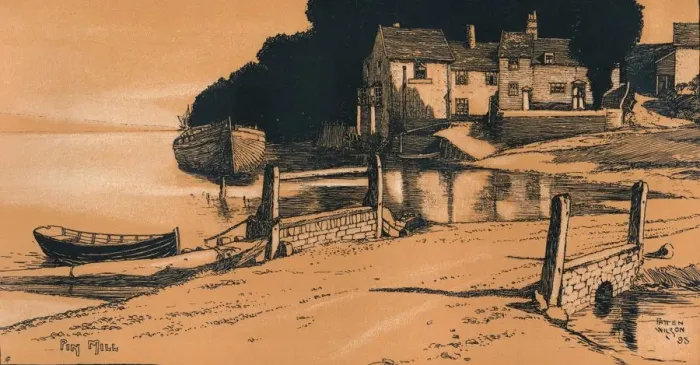 Framed Print : Pin Mill, 1895. Artist: Patten Wilson Framed Print : Pin Mill, 1895. Artist: Patten Wilson