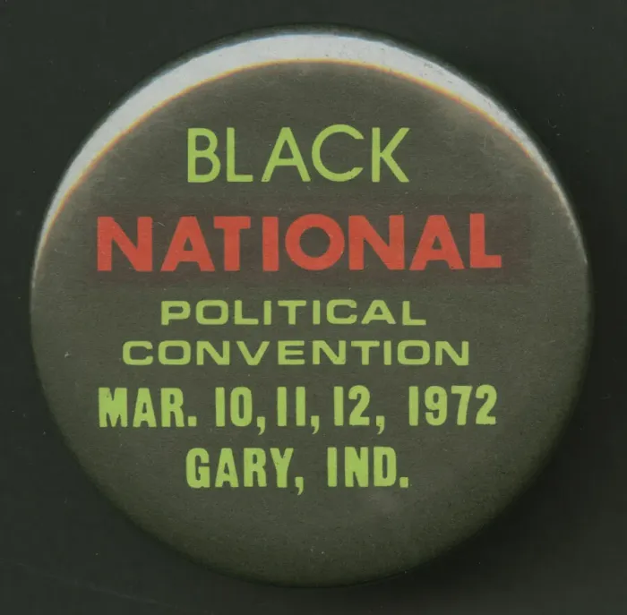 Framed Print : Pinback button for the Black National Political Convention, mid 20th century Framed Print : Pinback button for the Black National Political Convention, mid 20th century