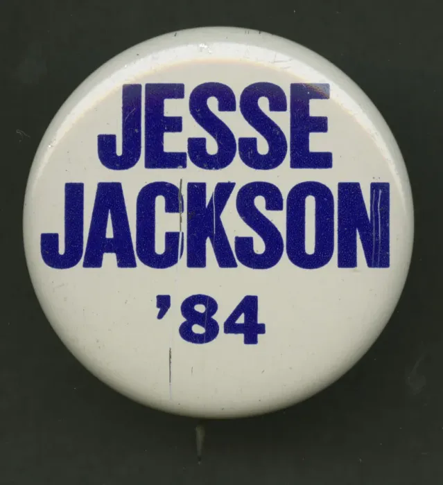 Framed Print : Pinback button for Jesse Jacksons 1984 presidential campaign, 1984 Framed Print : Pinback button for Jesse Jacksons 1984 presidential campaign, 1984