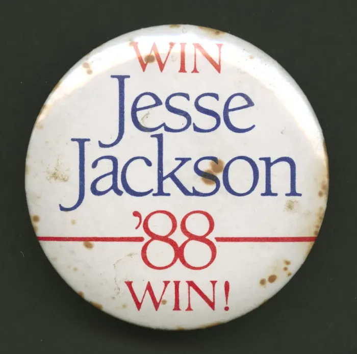 Framed Print : Pinback button for Jesse Jacksons 1988 presidential campaign, 1988 Framed Print : Pinback button for Jesse Jacksons 1988 presidential campaign, 1988