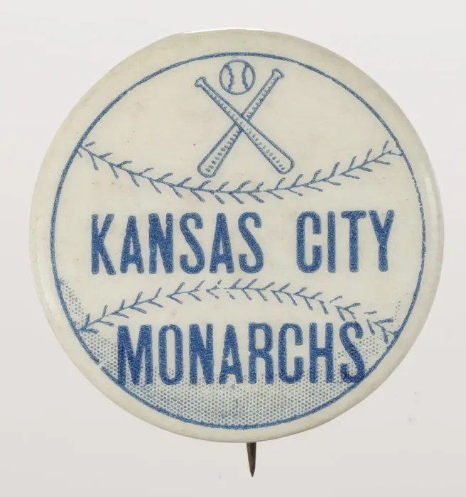 Framed Print : Pinback button for the Kansas City Monarchs, 1920 - 1965. Creator: Unknown Framed Print : Pinback button for the Kansas City Monarchs, 1920 - 1965. Creator: Unknown