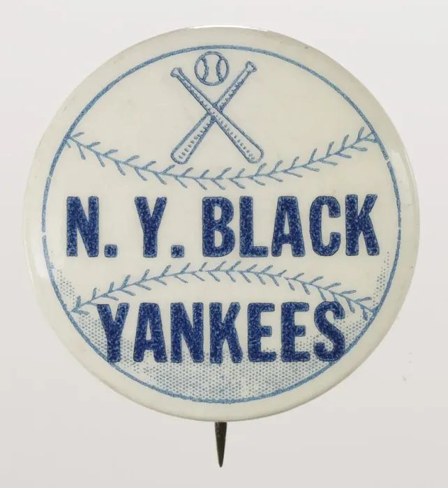 Framed Print : Pinback button for the New York Black Yankees, 1932 - 1948. Creator: Unknown Framed Print : Pinback button for the New York Black Yankees, 1932 - 1948. Creator: Unknown